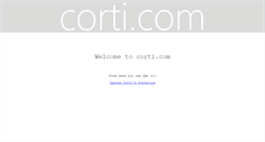 Desktop Screenshot of corti.com