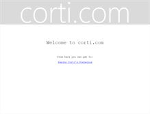 Tablet Screenshot of corti.com